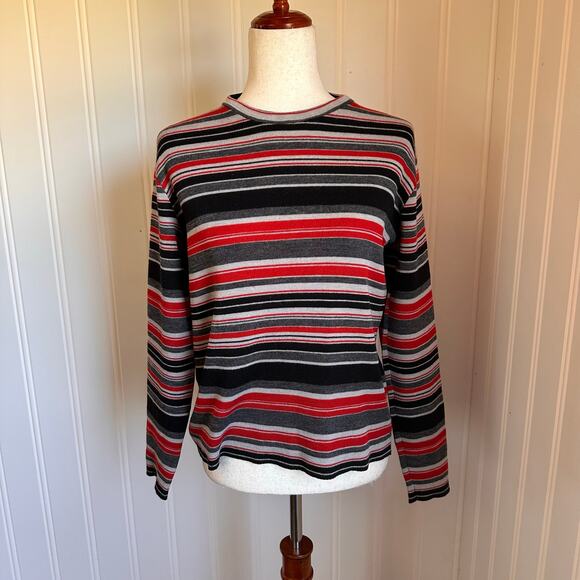 Vintage 90s Striped Top M/L - Picture 1 of 5
